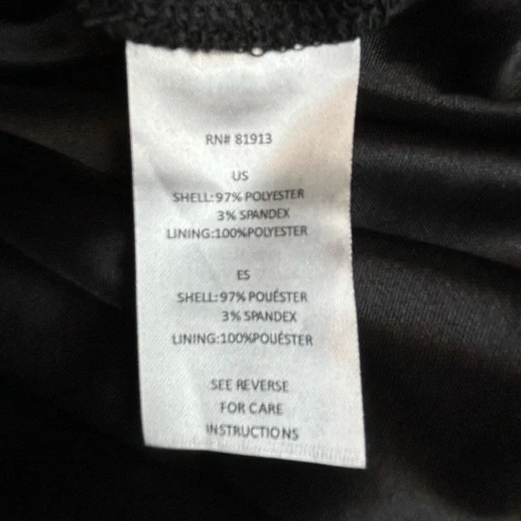 Dress Black w/ Red Cherries Flounce Top Elastic Waist Size M like … - Picture 10 of 11